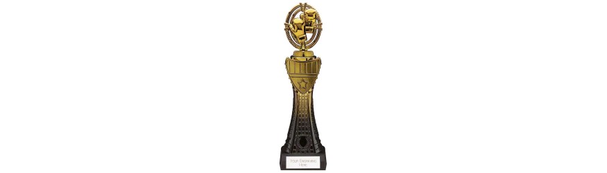 MAVERICK TOWER RESIN TROPHY - 4 SIZES - 23CM - 31.5CM